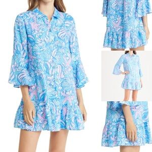 Lilly Pulitzer Linley Button-Up Cover-Up Dress